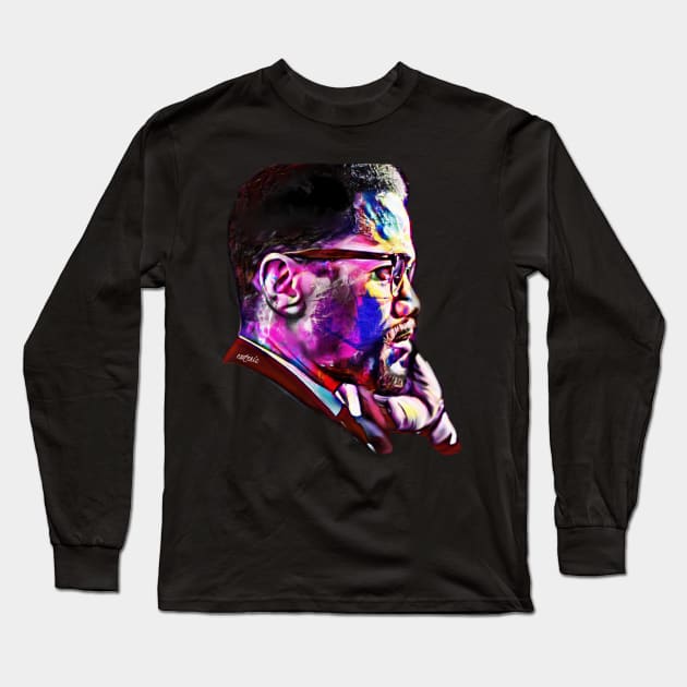 BHM: Malcolm X Long Sleeve T-Shirt by Esoteric Fresh 